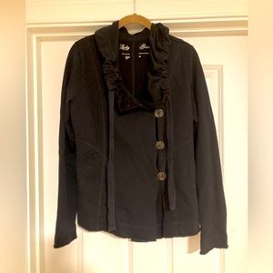 Lucky black cotton light weight jacket size medium